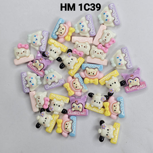 Cute UV Resin Cartoon Charms 100 PCS - HM 1C39