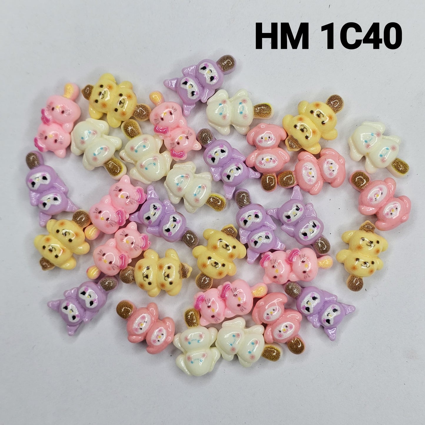 Cute UV Resin Cartoon Charms 100 PCS - HM 1C40