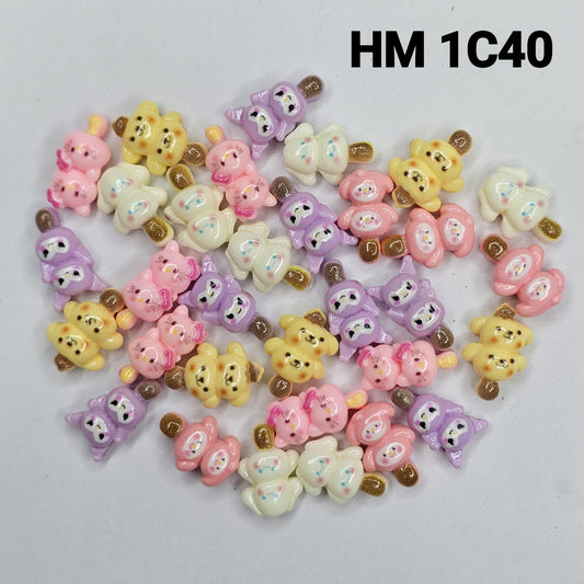 Cute UV Resin Cartoon Charms 100 PCS - HM 1C40