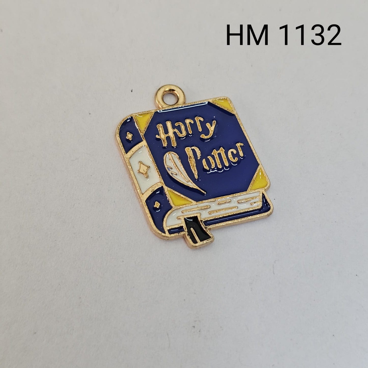 Harry Potter "Magical Book" Enamel Pendant (Navy Blue)( 10 pcs in one pkt) - HM 1132