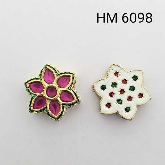 Meenakari kundan stoke 10 pcs - HM.6098