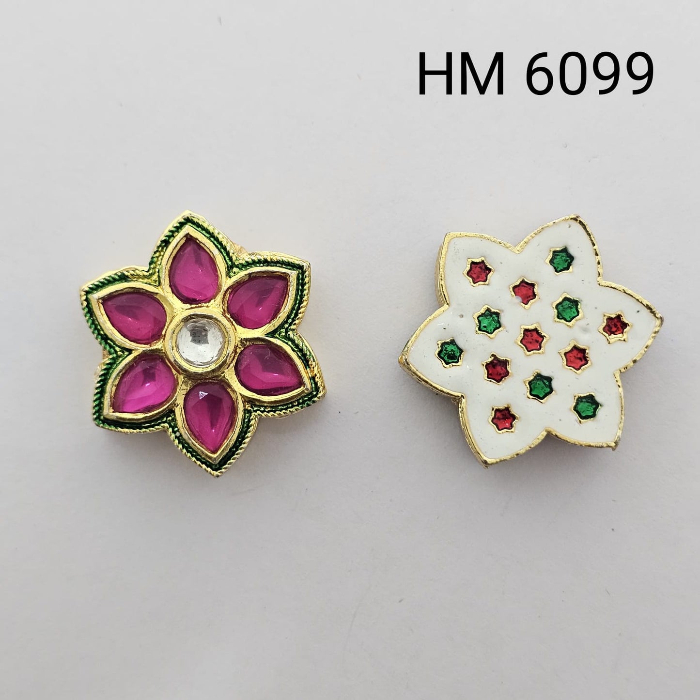 Meenakari kundan stoke 10 pcs - HM.6099