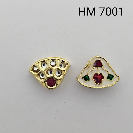 Meenakari kundan stoke 10 pcs - HM.7001