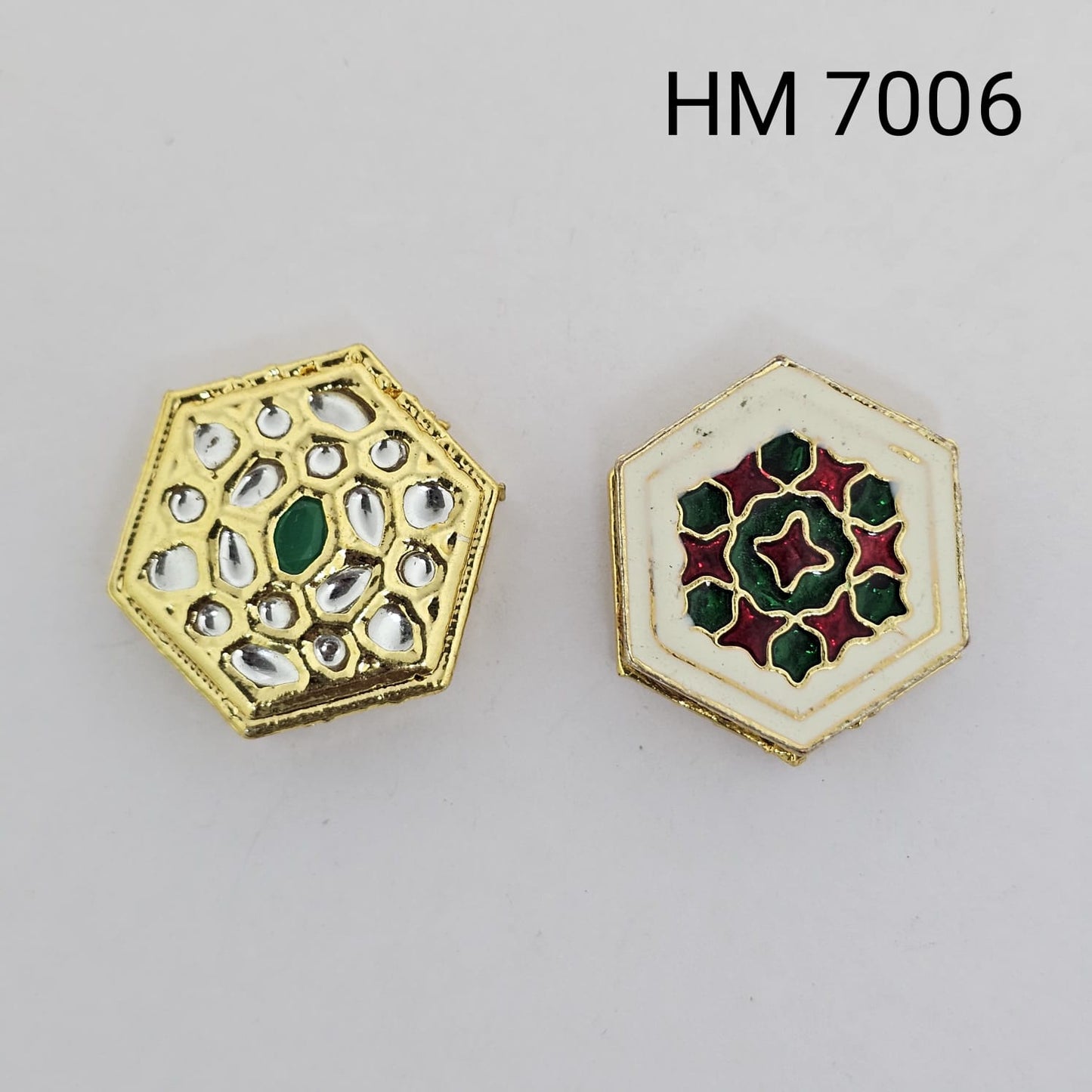 Meenakari kundan stoke 10 pcs - HM. 7006