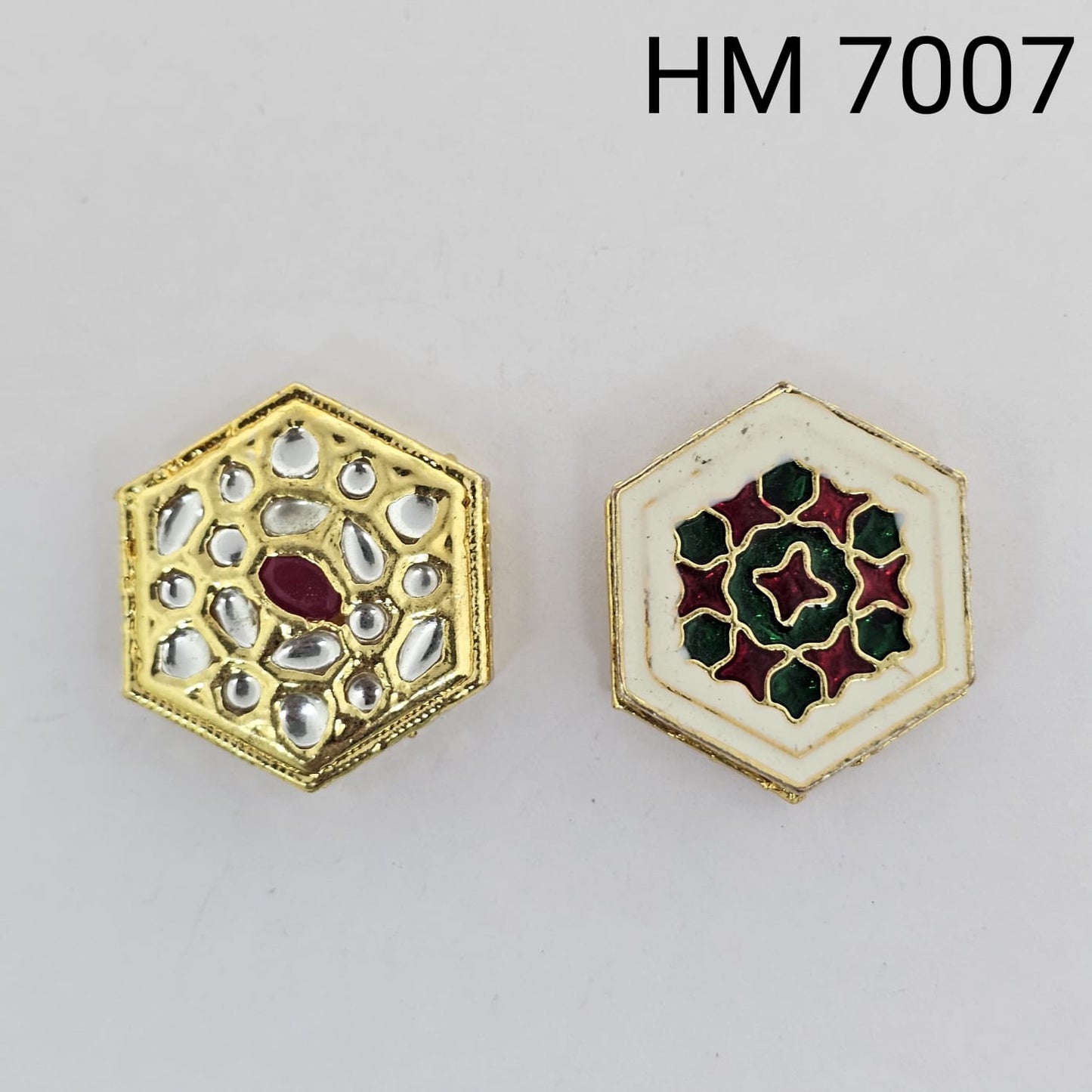 Meenakari kundan stoke 10 pcs - HM.7007