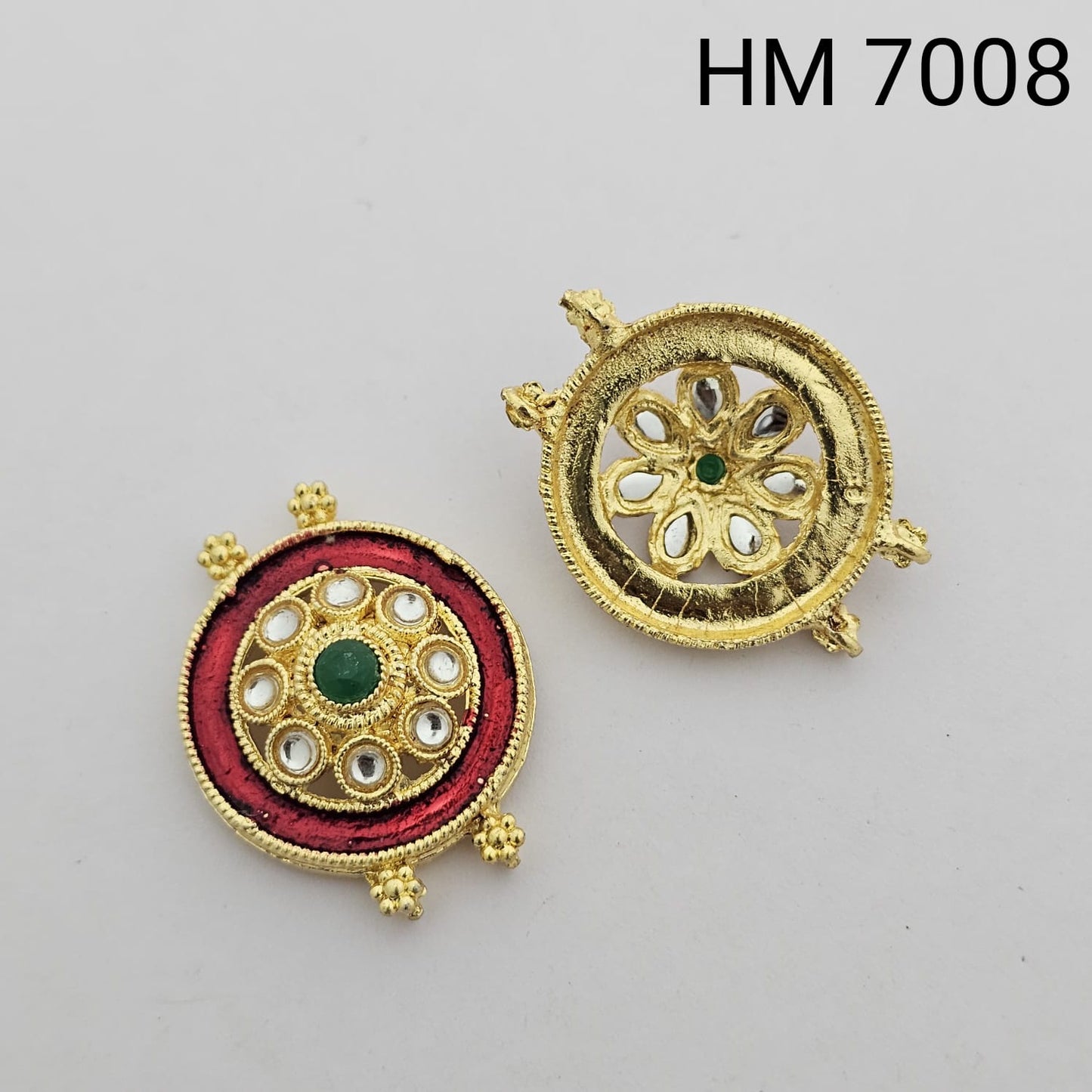 Meenakari kundan stoke 10 pcs - HM.7008