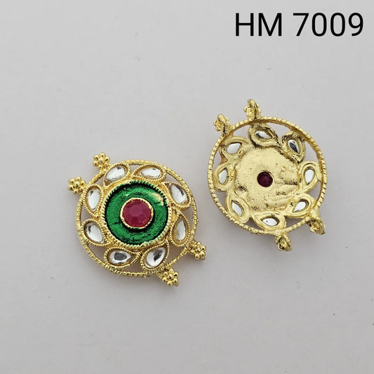 Meenakari kundan stoke 10 pcs - HM.7009