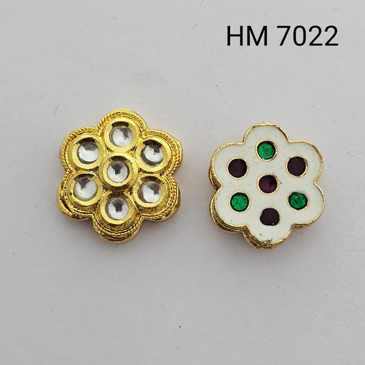 Meenakari kundan 10 pcs HM.7022