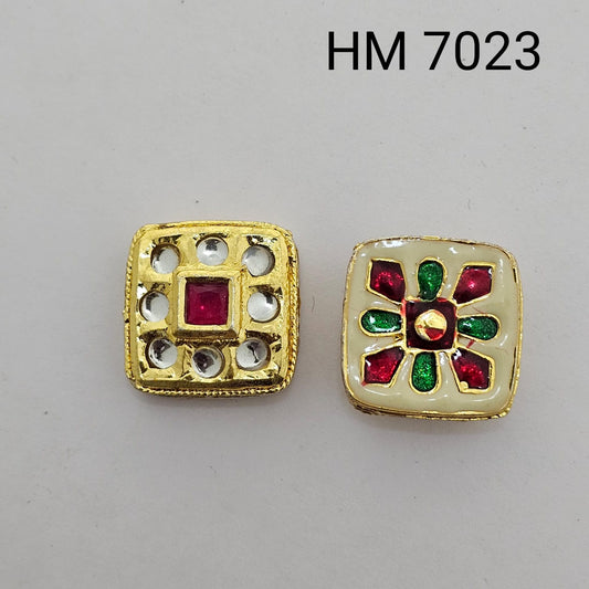 Meenakari kundan 10 pcs HM.7023