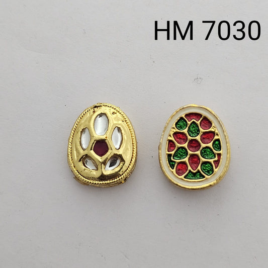 Meenakari kundan 10 pcs HM. 7030