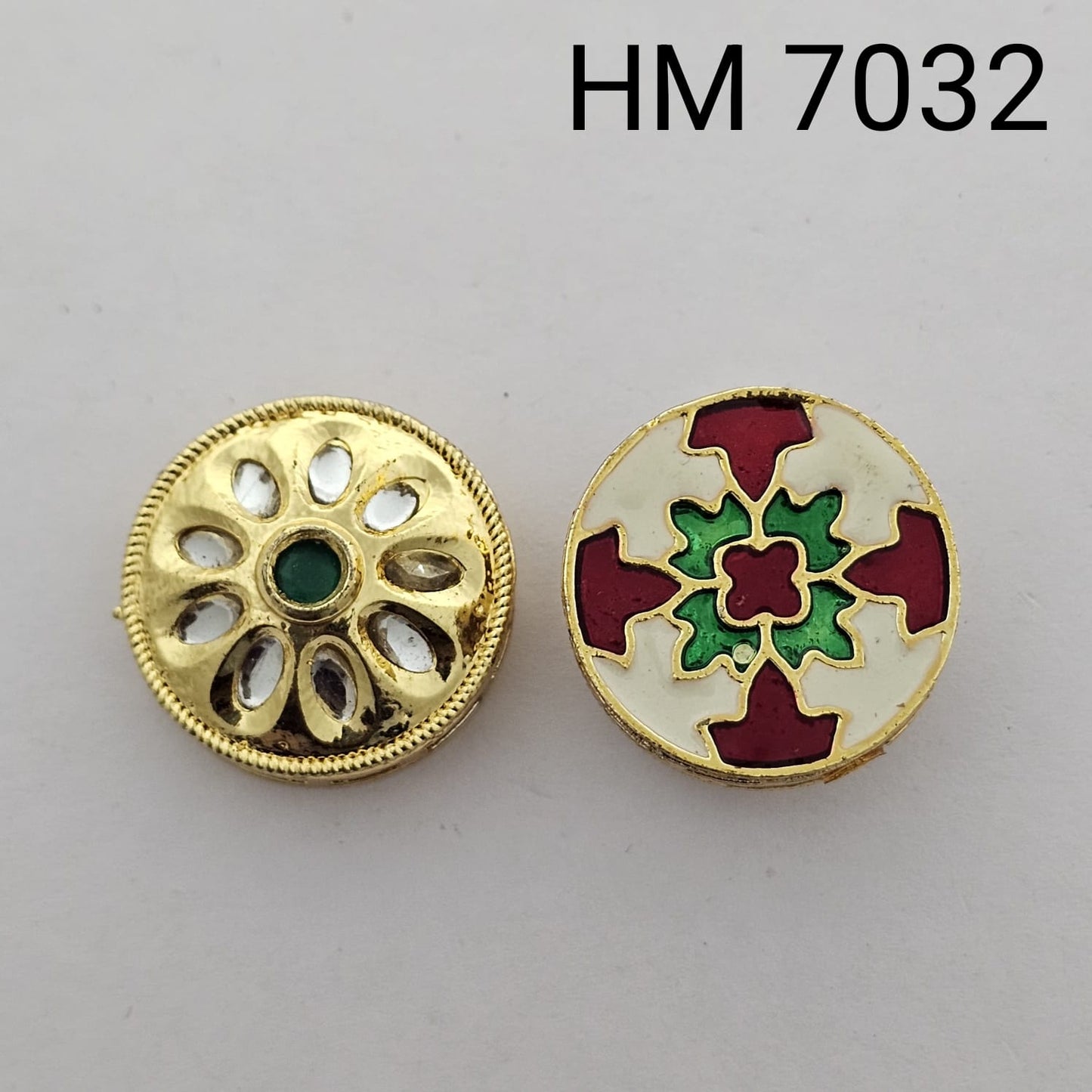 Meenakari kundan 10 pcs HM. 7032