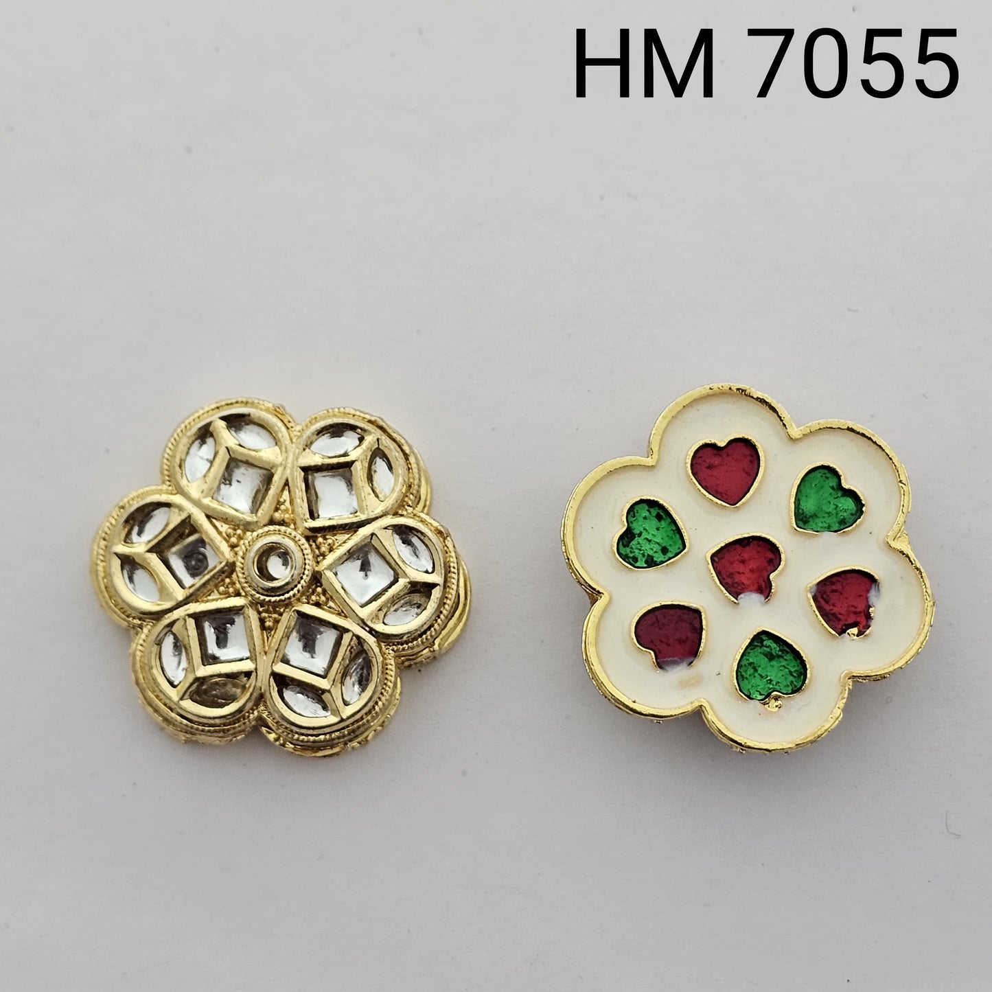 Meenakari kundan 10 pcs HM. 7055