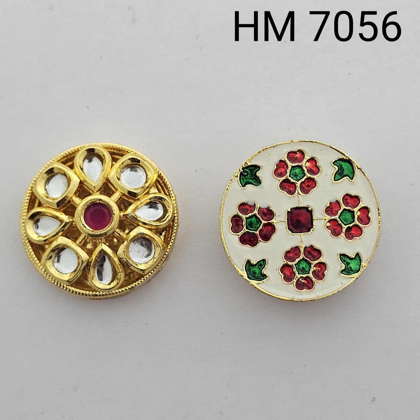Meenakari kundan 10 pcs HM. 7056