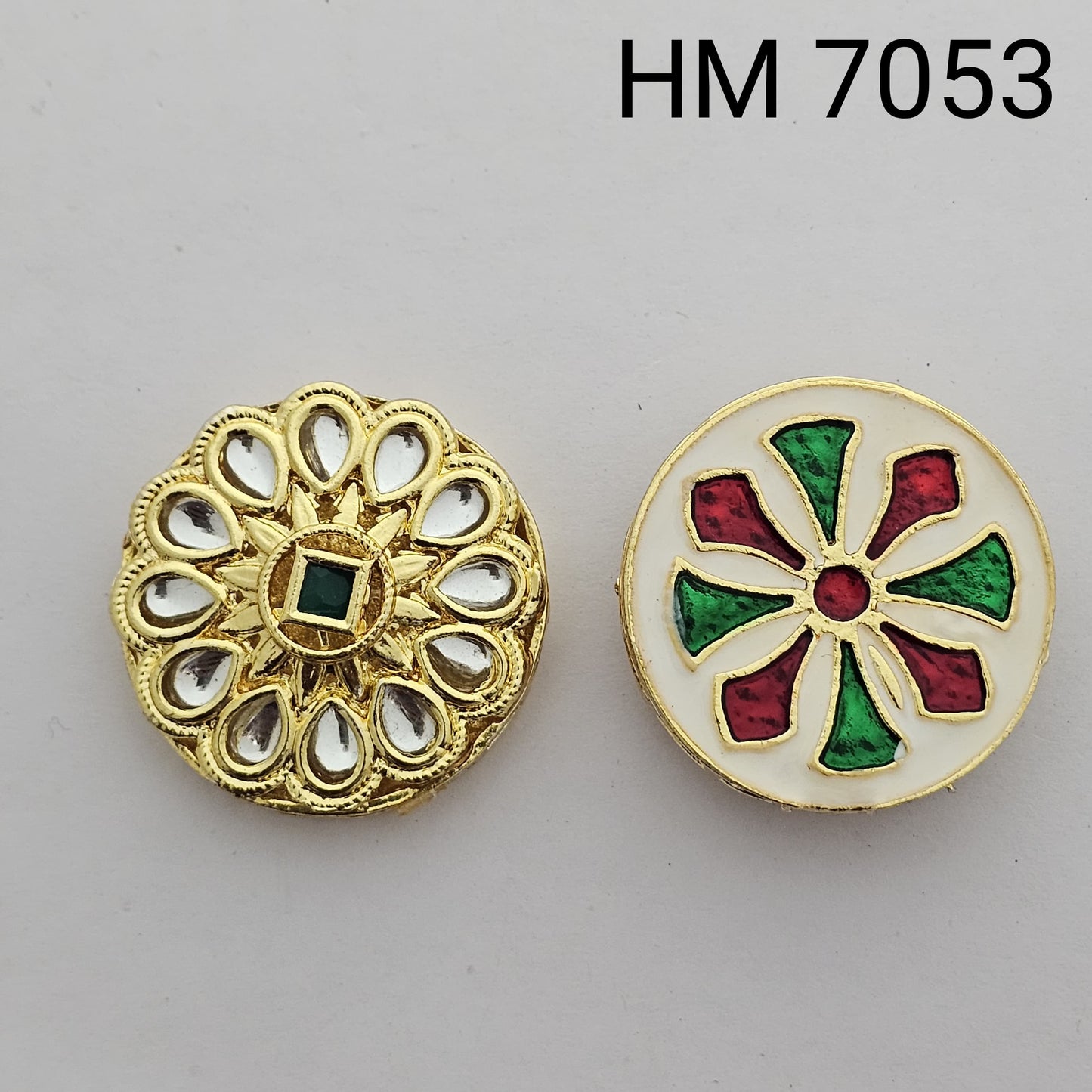 Meenakari kundan 10 pcs HM. 7053