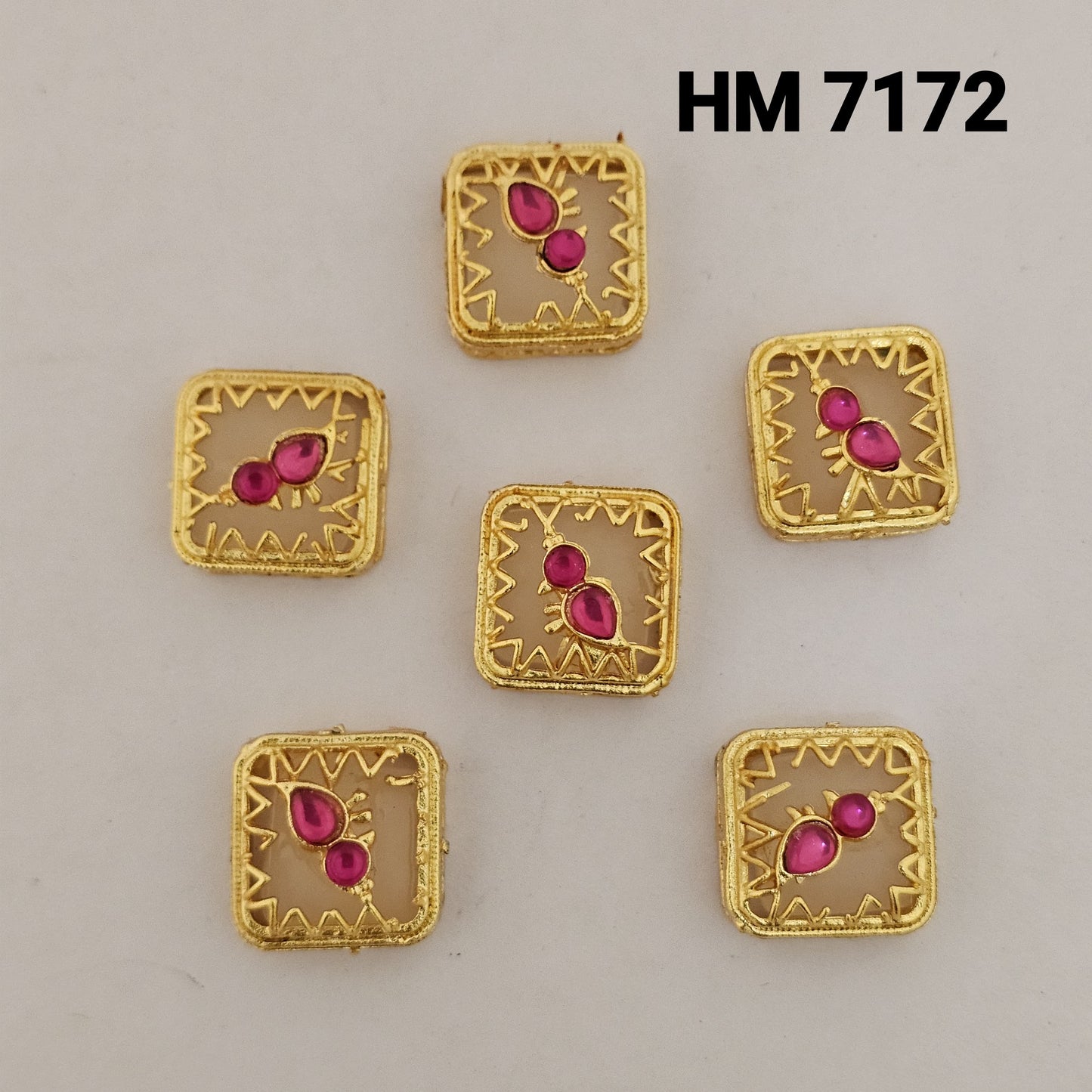 Traditional Kundan Meenakari Gold Plated stone 10 pcs (HM 7172)
