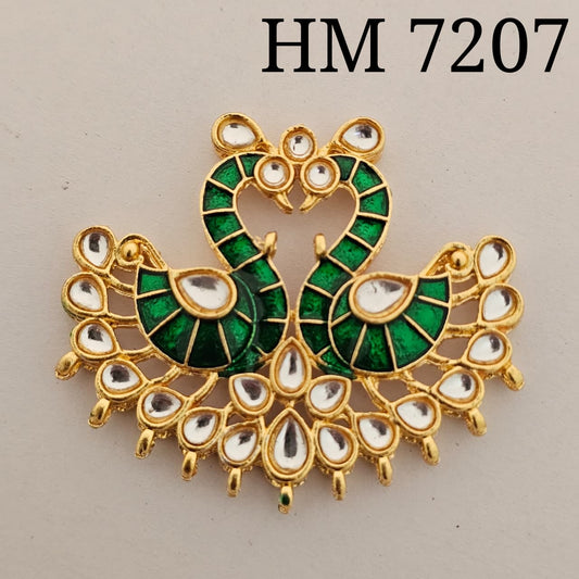 Traditional Kundan Meenakari Gold Plated stone (2 pcs) HM 7207