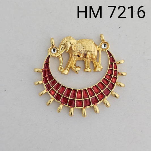 Traditional Kundan Meenakari Gold Plated stone (10 pcs) HM 7216