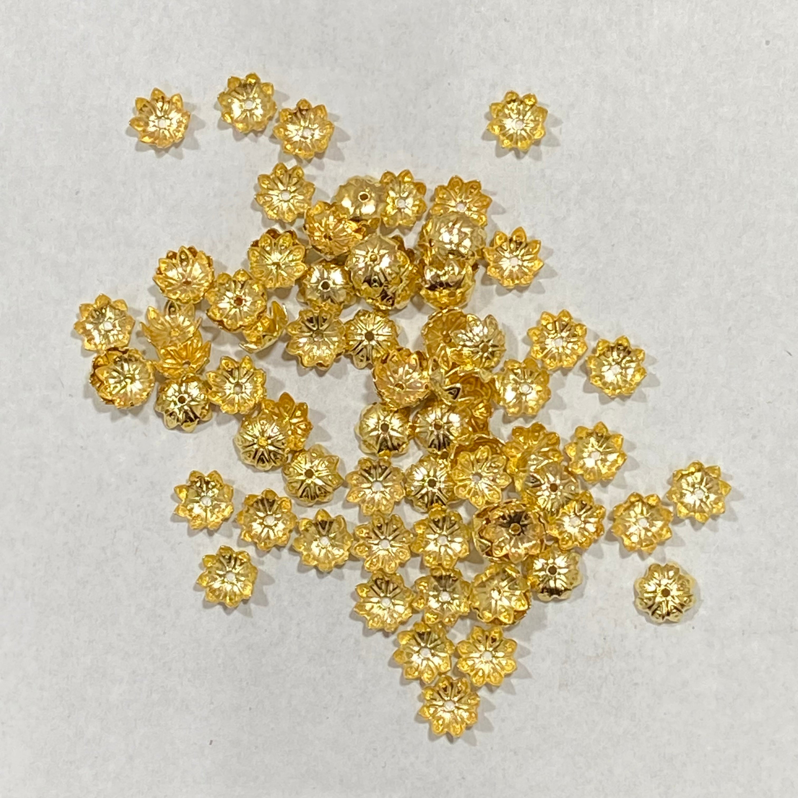 Gold Colour Beads Cap - 100 Gram