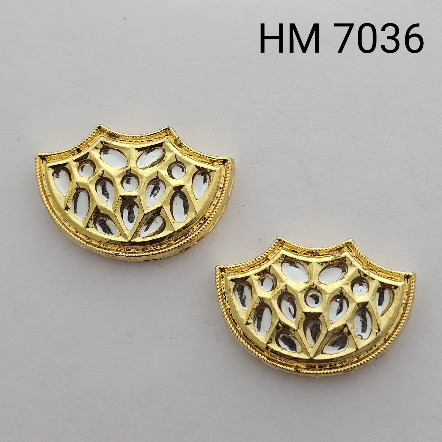 Meenakari kundan 10 pcs HM 7036