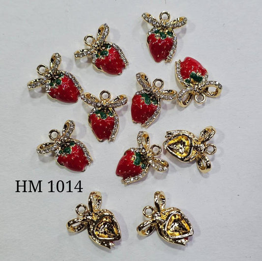 Strawberry charms ( 50 pcs ) HM 1014
