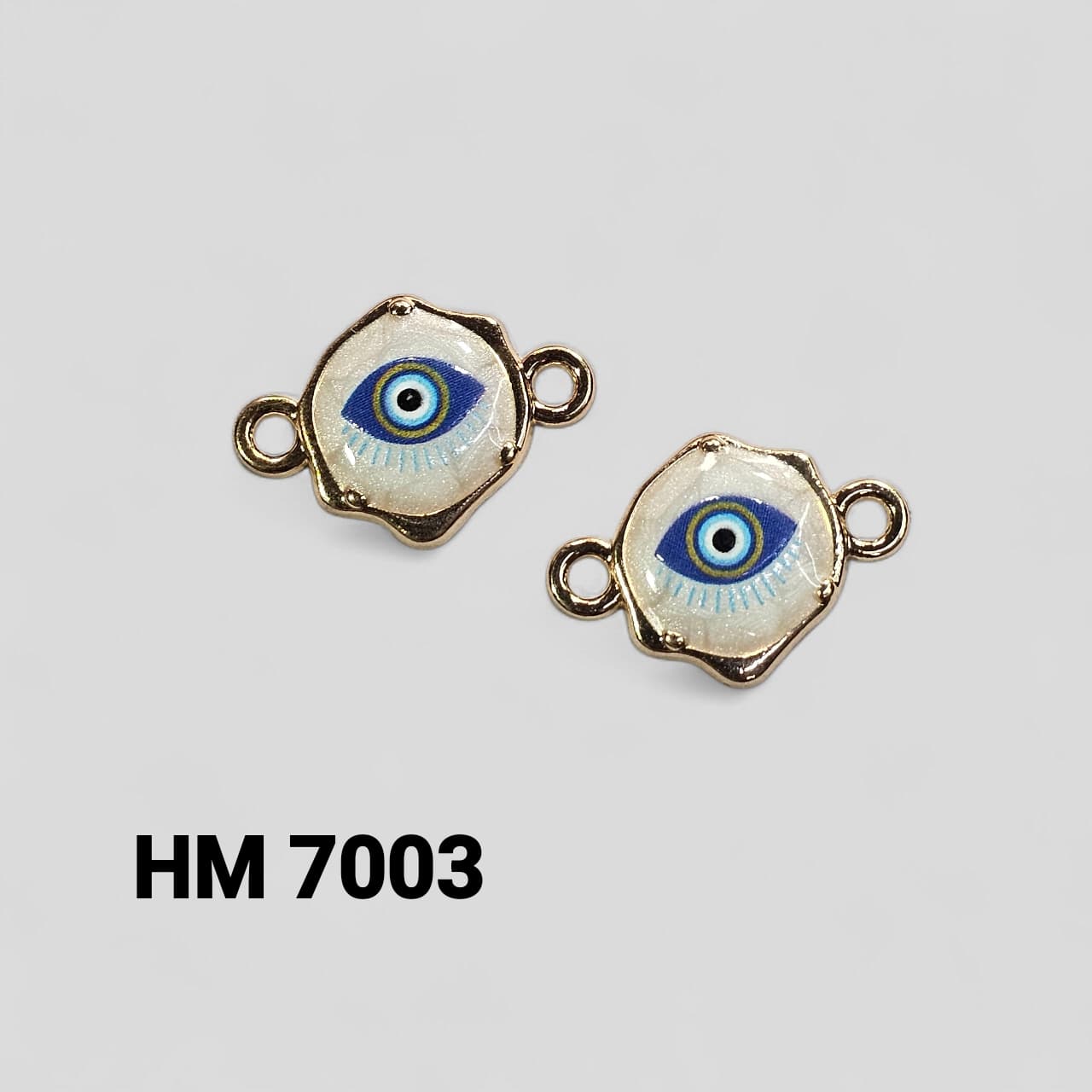 RESIN EVILEYE CHARMS FOR RAKHI 50 PCS ( HM 7003 )
