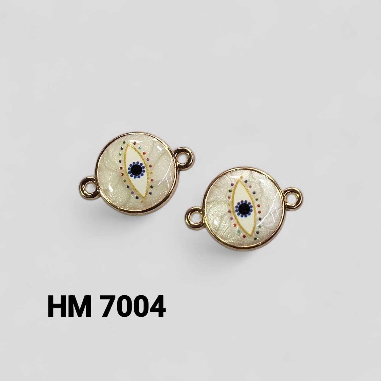 RESIN EVILEYE CHARMS FOR RAKHI 50 PCS ( HM 7004 )