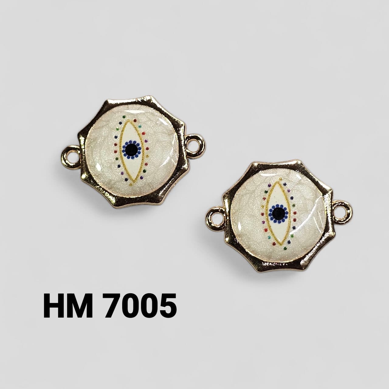 RESIN EVILEYE CHARMS FOR RAKHI 50 PCS ( HM 7005 )