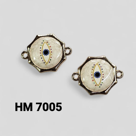 RESIN EVILEYE CHARMS FOR RAKHI 50 PCS ( HM 7005 )