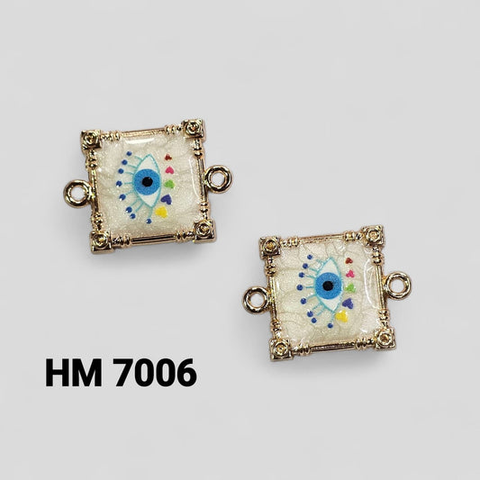 RESIN EVILEYE CHARMS FOR RAKHI 50 PCS ( HM 7006 )