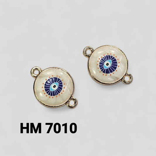 RESIN EVILEYE CHARMS FOR RAKHI 50 PCS ( HM 7010 )