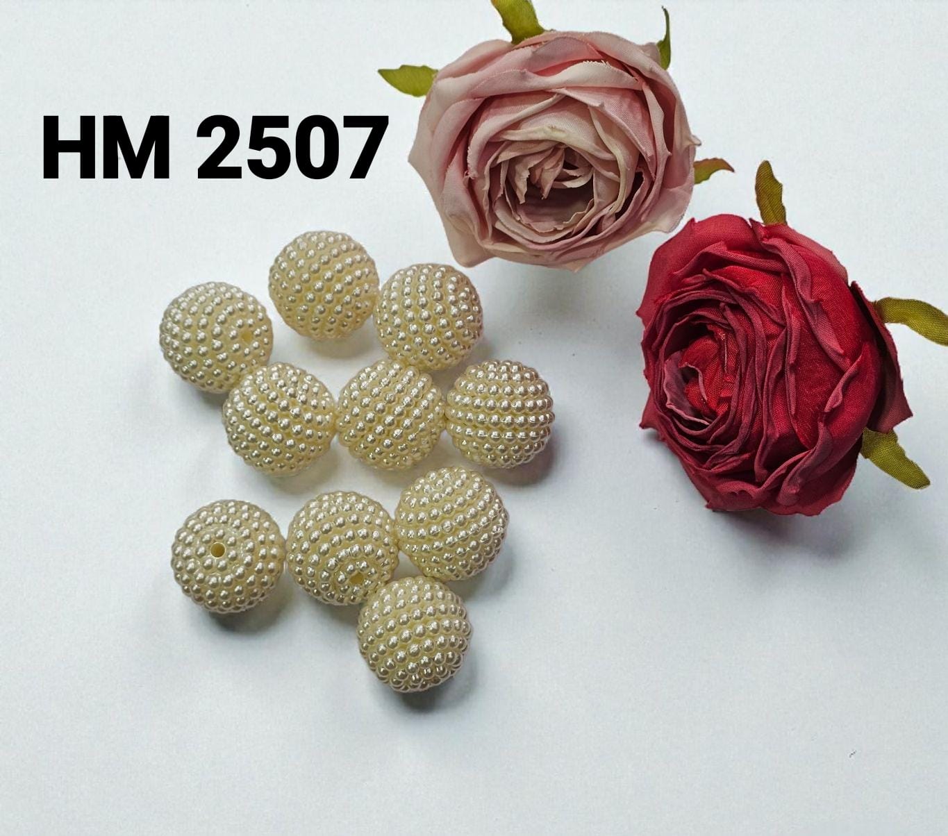 25 NO OPEN FRUIT{ ABS } BEADS 500 GM ( HM 2507 )