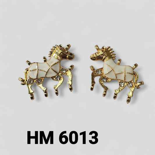 MEENAKAEI HORSE PENDANT 12 PCS [ 6 PAIRS ] HM 6013
