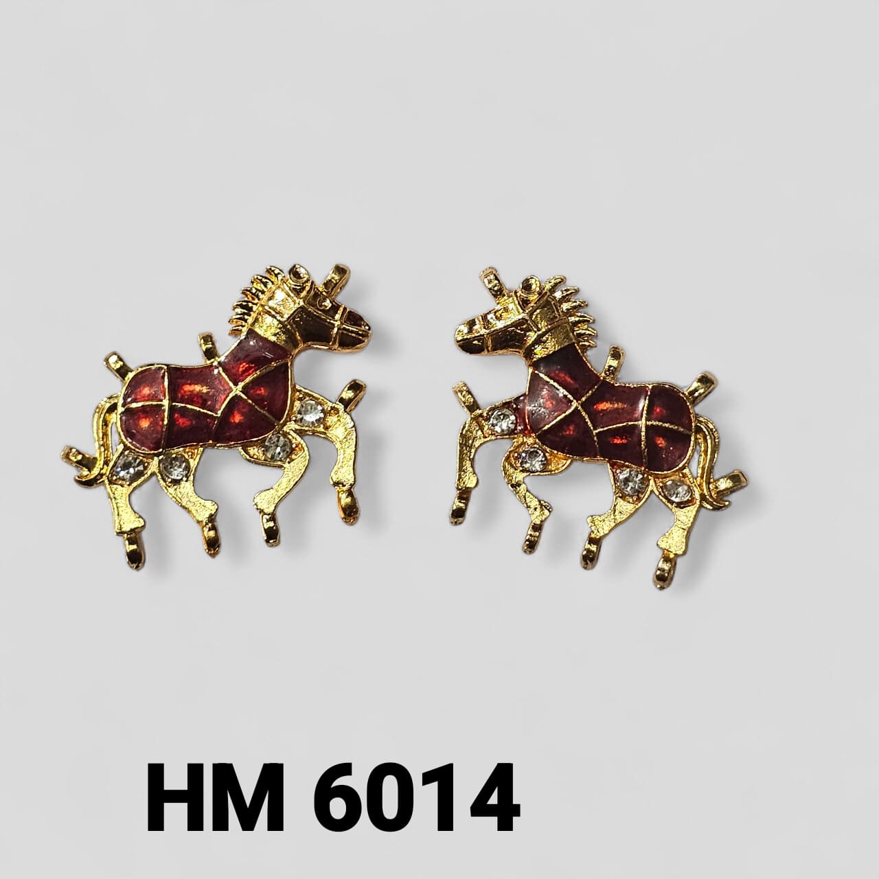 MEENAKAEI HORSE PENDANT 12 PCS [ 6 PAIRS ] HM 6014
