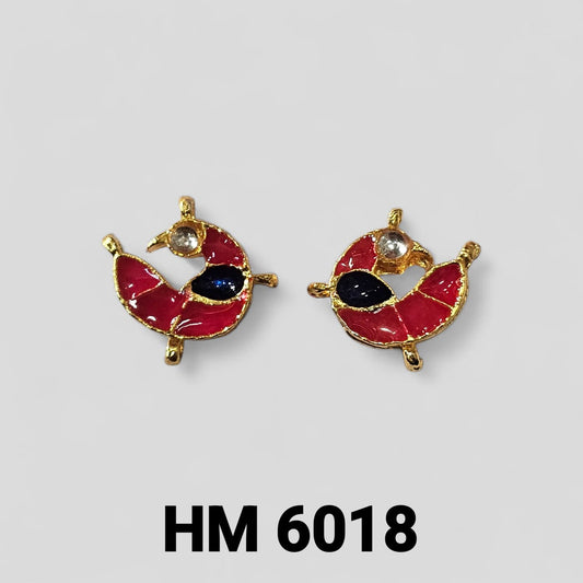 MEENAKAEI SWELLOW PENDANT 12 PCS [ 6 PAIRS ] HM 6018