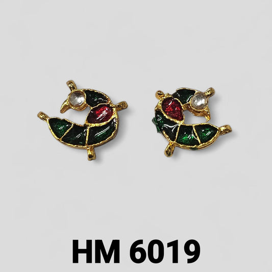 MEENAKAEI SWELLOW PENDANT 12 PCS [ 6 PAIRS ] HM 6019