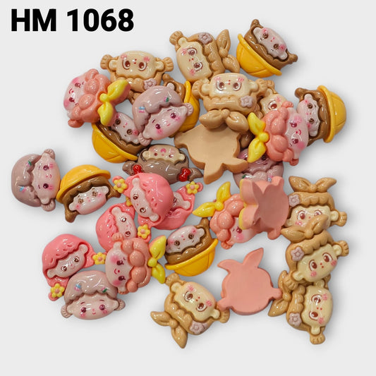 UV PLASTIC CHARMS RANDOM PATTERNS ( HM 1068 )