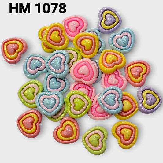 UV PLASTIC CHARMS RANDOM PATTERNS ( HM 1078 )