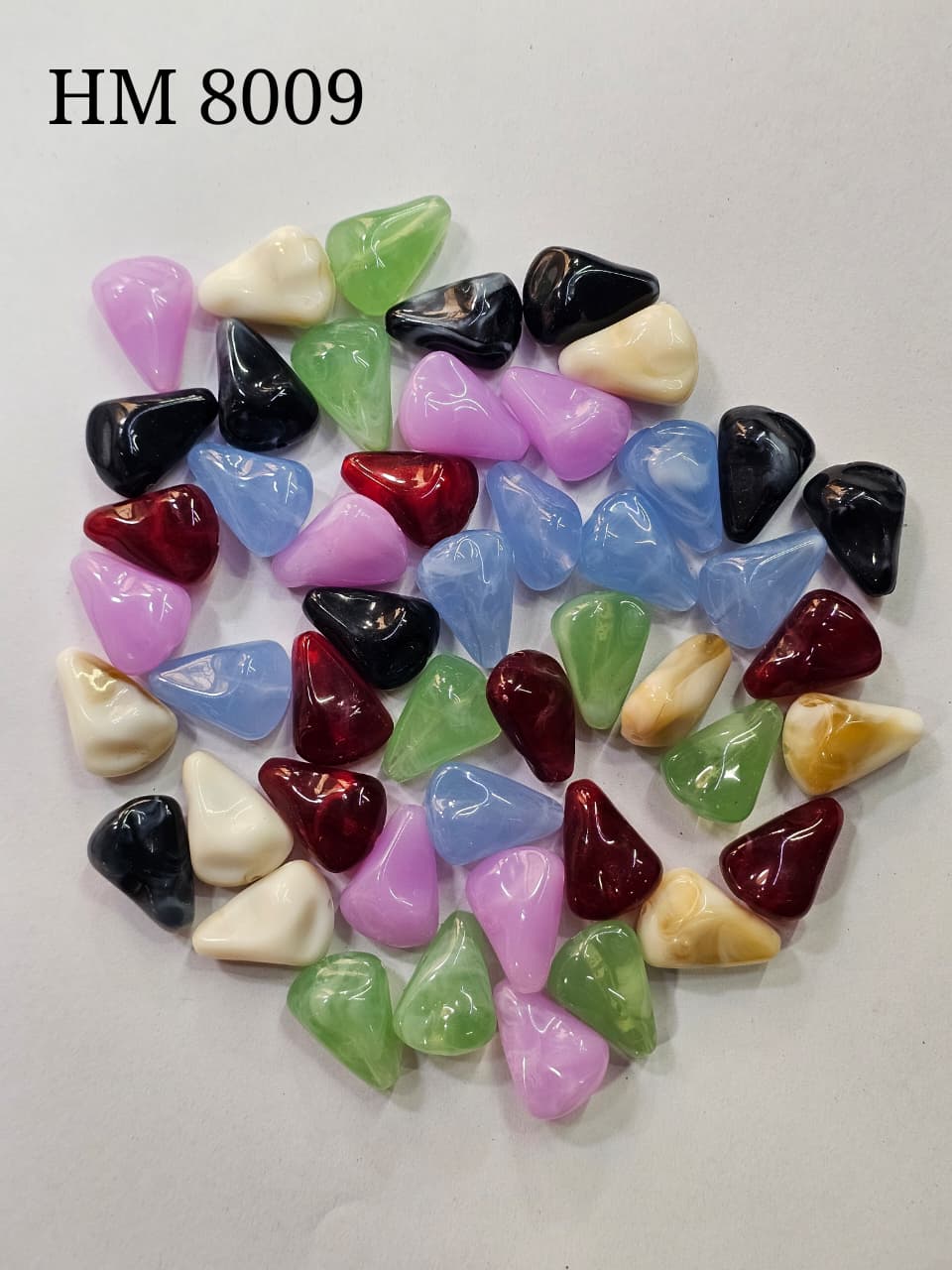 UV FANCY BEADS MIX COLORS 500gm HM 8009