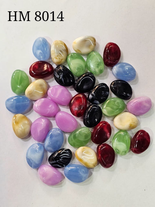 UV FANCY BEADS MIX COLORS 500gm HM 8014
