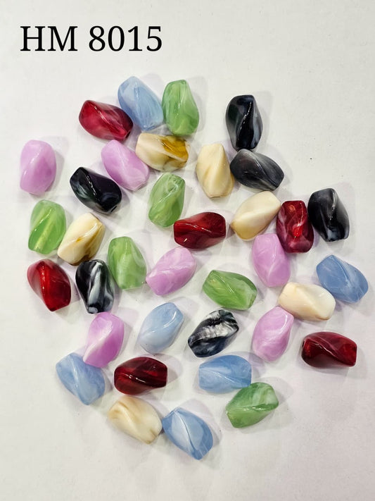 UV FANCY BEADS MIX COLORS 500gm HM 8015