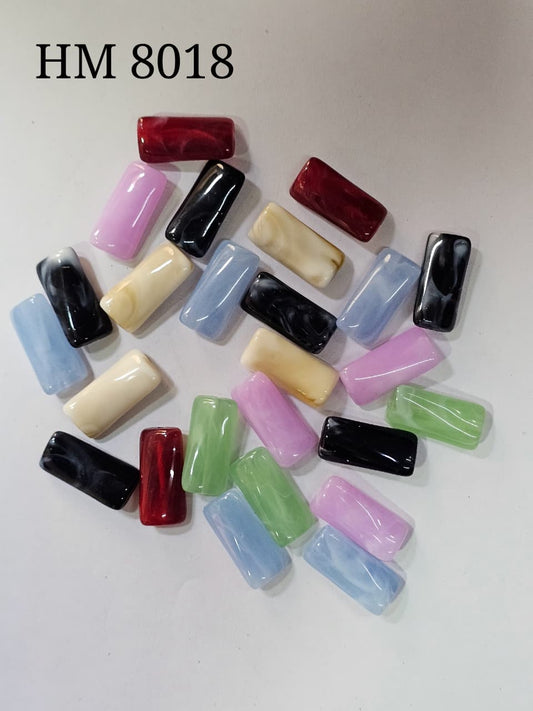 UV FANCY BEADS MIX COLORS 500gm HM 8018