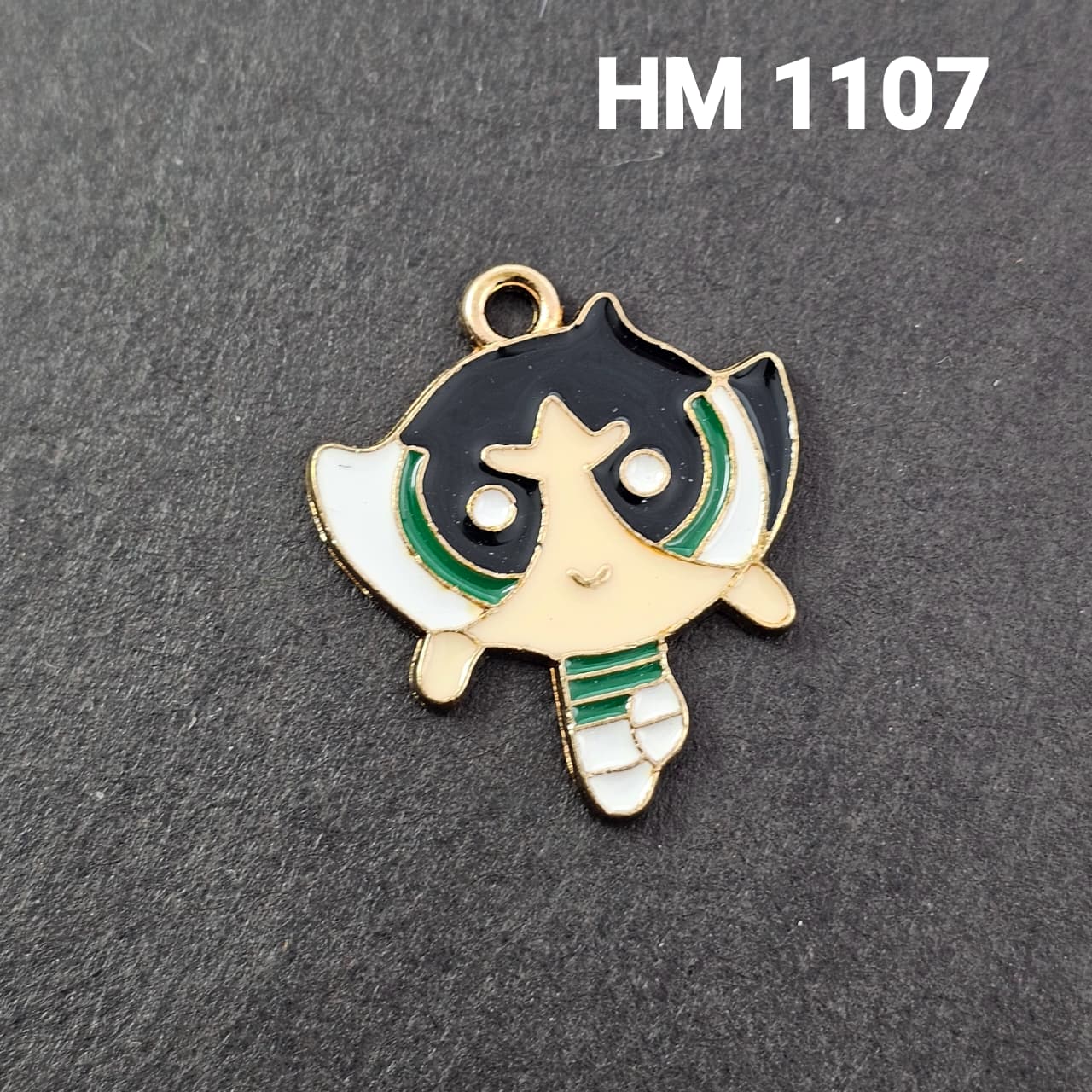 Cute Cartoon Girl Enamel Charm Pendant – HM1107