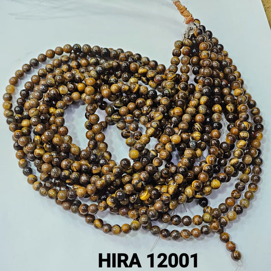 Tiger Eye Stone Beads 6mm – Full Strand (60 - 65 Beads) - HIRA 12001