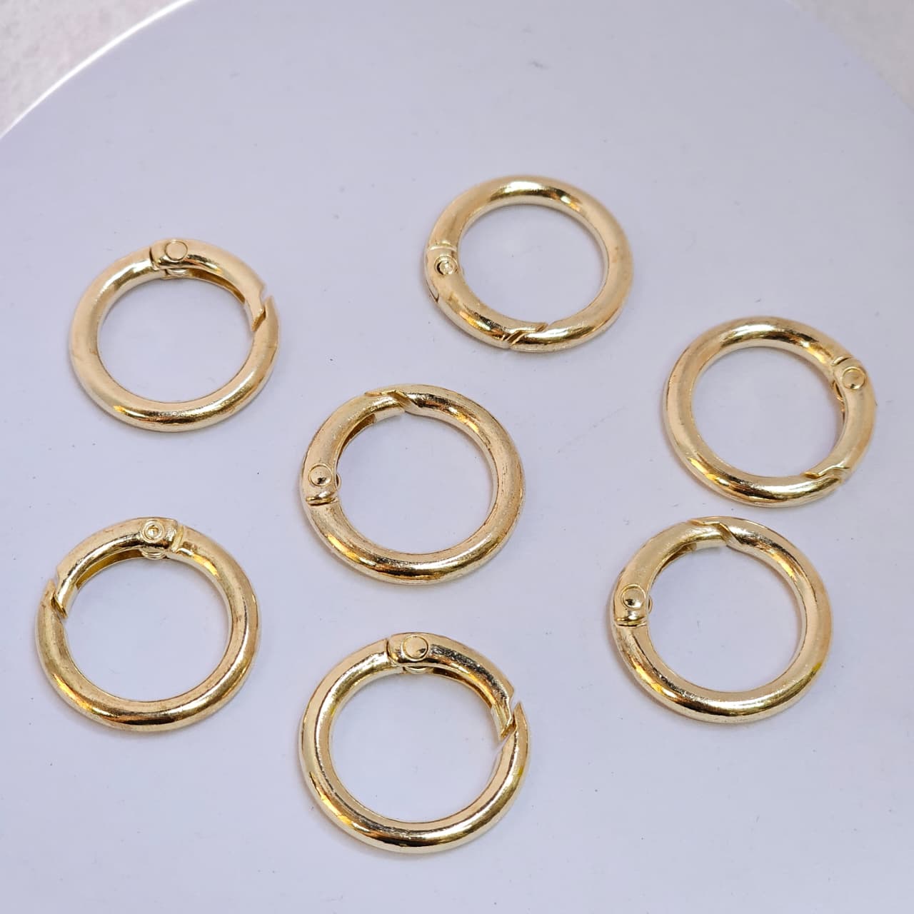 24mm Hinged O Ring for Keychain & Bag Accessories (Golden)