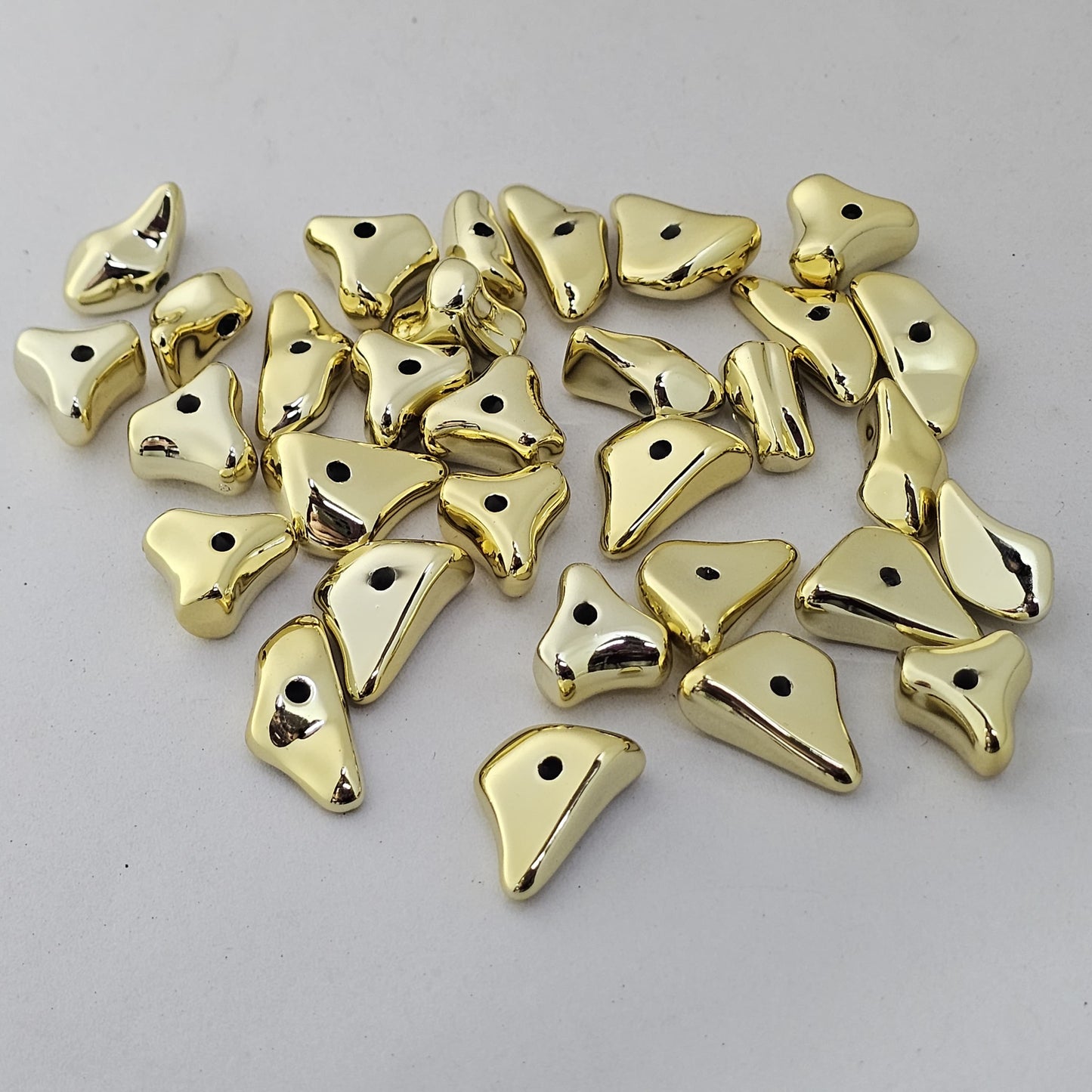 24K Gold Plated UV Finish Designer Beads