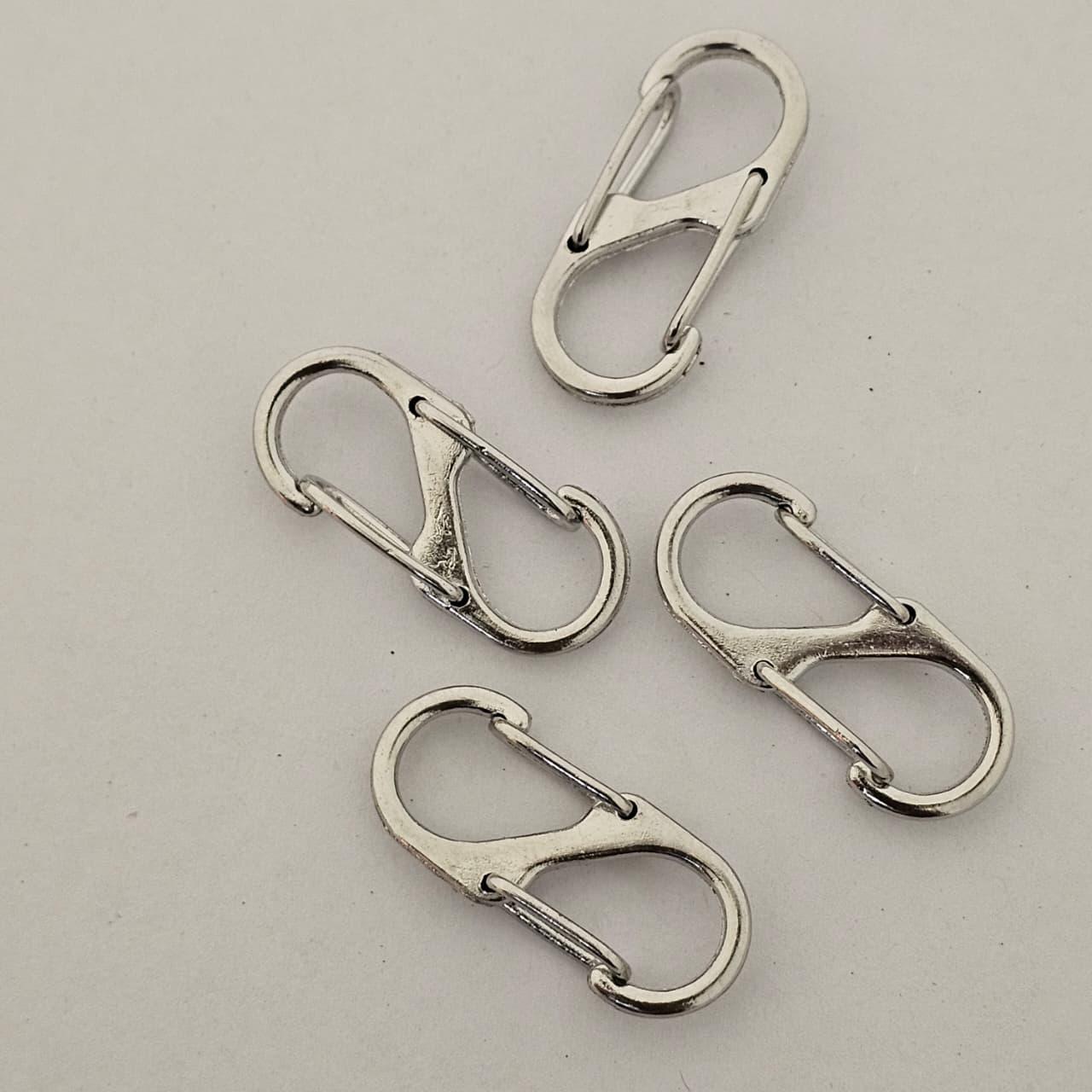 Premium Metal Double S Hook Connector – Silver Finish (33mm)