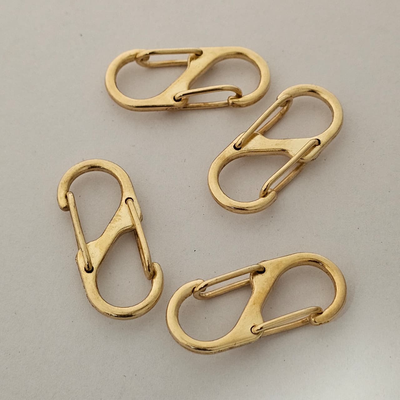 Premium Metal Double S Hook Connector – Gold Finish (33mm)