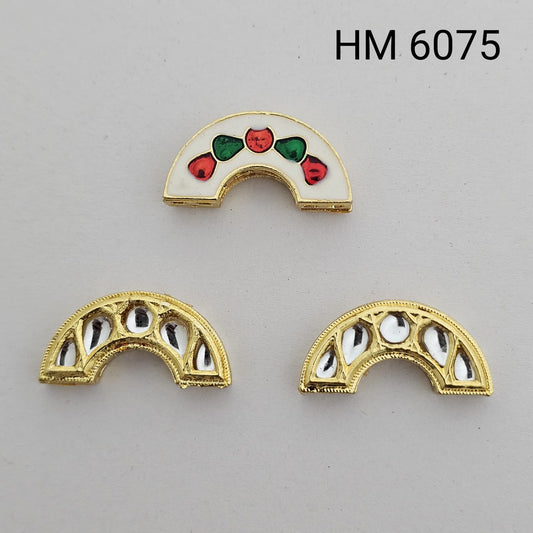 Traditional Meenakari & Kundan Designer pendant  (2 PCS) - HM 6075