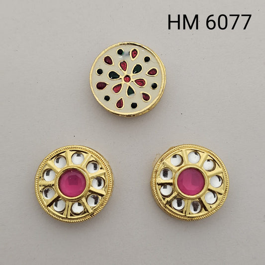 Traditional Meenakari & Kundan Designer pendant  Set (2 PCS)-HM 6077