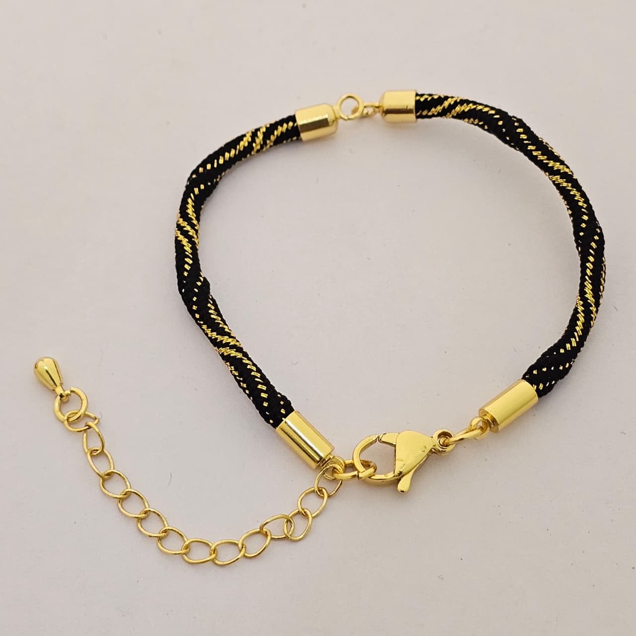 Premium Braided Thread Adjustable Bracelet (Gold Finish) *(10 PCS IN ONE PKT)
